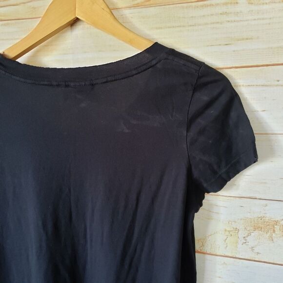 Rebel Yell Graphic Oversized Short Sleeve T-Shirt Tunic Black Women's Size XS - Picture 14 of 14